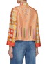 Back View - Click To Enlarge - LILYEVE - Stand Collar Open Front Silk Jacket