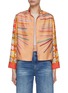Main View - Click To Enlarge - LILYEVE - Stand Collar Open Front Silk Jacket