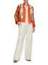 Figure View - Click To Enlarge - LILYEVE - Stand Collar Open Front Silk Jacket