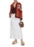 Figure View - Click To Enlarge - LILYEVE - Stand Collar Open Front Cotton Towelling Jacket