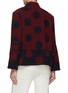 Back View - Click To Enlarge - LILYEVE - Stand Collar Open Front Cotton Towelling Jacket