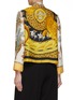 Back View - Click To Enlarge - LILYEVE - Stand Collar Open Front Silk Jacket