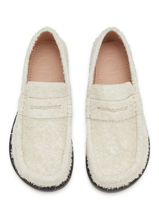 Detail View - Click To Enlarge - LOEWE - Campo Brushed Suede Loafers