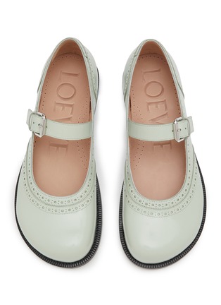 Detail View - Click To Enlarge - LOEWE - Campo Leather Mary Jane Flats