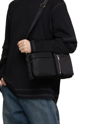 Figure View - Click To Enlarge - MM6 MAISON MARGIELA - Three Pocket Crossbody Bag