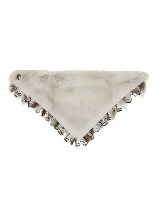 Detail View - Click To Enlarge - LANE'S - Swann Rex Rabbit Fur Scarf