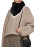 Figure View - Click To Enlarge - LANE'S - Swann Pearl Detailing Rex Rabbit Fur Scarf