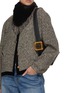 Figure View - Click To Enlarge - LANE'S - Gun Metal Beads Swann Rex Rabbit Fur Scarf