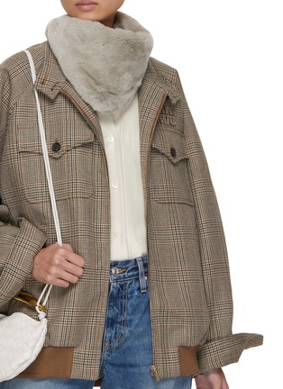 Figure View - Click To Enlarge - LANE'S - Swann Orylag Rabbit Fur Scarf