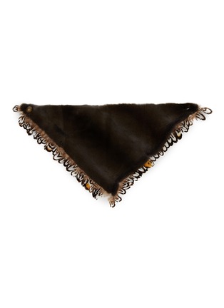 Detail View - Click To Enlarge - LANE'S - Swann Mink Fur Scarf