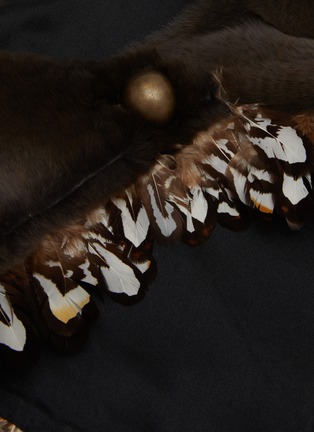 Detail View - Click To Enlarge - LANE'S - Swann Mink Fur Scarf