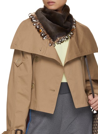 Figure View - Click To Enlarge - LANE'S - Swann Mink Fur Scarf
