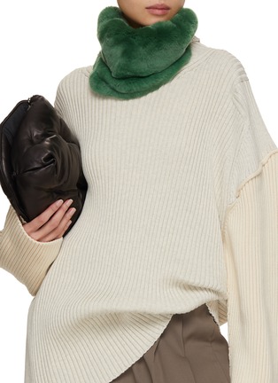 Figure View - Click To Enlarge - LANE'S - Swann Orylag Rabbit Fur Scarf