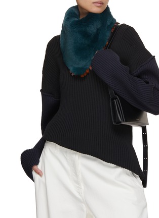 Figure View - Click To Enlarge - LANE'S - Swann Rex Rabbit Fur Scarf