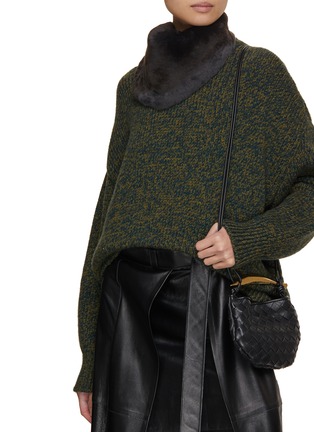 Figure View - Click To Enlarge - LANE'S - Swann Orylag Rabbit Fur Scarf