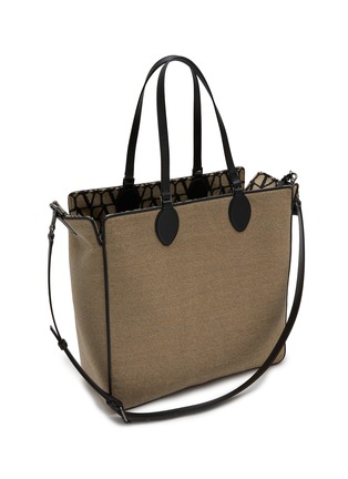 Detail View - Click To Enlarge - VALENTINO GARAVANI - Toile Iconographe Wool Shopping Bag