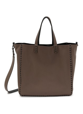 Main View - Click To Enlarge - VALENTINO GARAVANI - Rockstud Leather Double Tote Bag