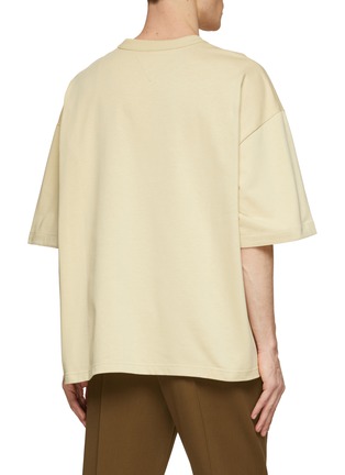 Back View - Click To Enlarge - BOTTEGA VENETA - Oversized Pocket Heavy Jersey T-Shirt