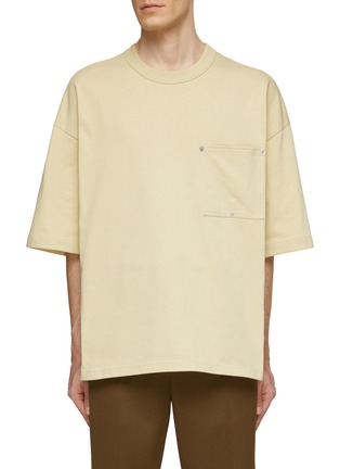 Main View - Click To Enlarge - BOTTEGA VENETA - Oversized Pocket Heavy Jersey T-Shirt