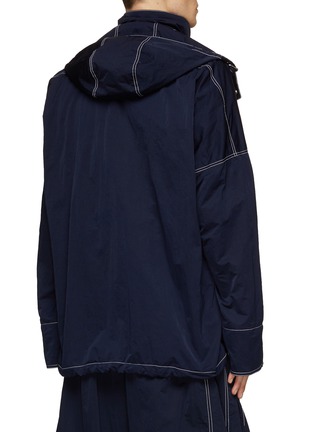 Back View - Click To Enlarge - BOTTEGA VENETA - Oversized Hooded Jacket