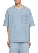 BOTTEGA VENETA | Light Bleach Boxy Denim T-Shirt | Men