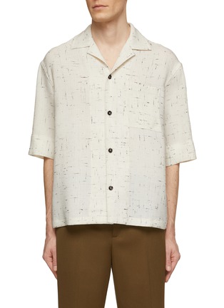 Main View - Click To Enlarge - BOTTEGA VENETA - Faded Criss Cross Patch Pocket Shirt