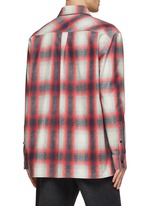BOTTEGA VENETA | Printed Leather Checkered Shirt Jacket