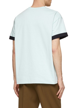 Back View - Click To Enlarge - BOTTEGA VENETA - Contrast Double Layer T-Shirt