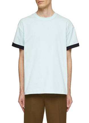 Main View - Click To Enlarge - BOTTEGA VENETA - Contrast Double Layer T-Shirt