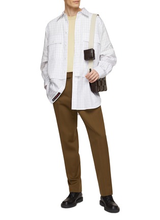 Figure View - Click To Enlarge - BOTTEGA VENETA - Double Layered Shirt Jacket