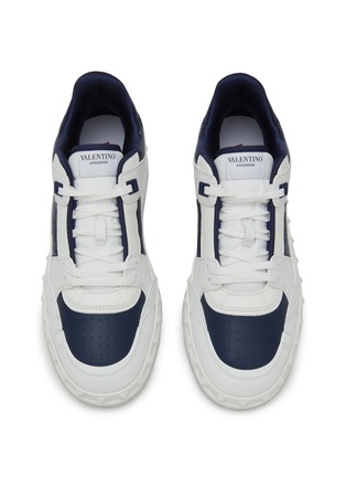 Detail View - Click To Enlarge - VALENTINO GARAVANI - Freedots Leather Low Top Sneakers