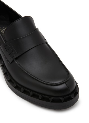Detail View - Click To Enlarge - VALENTINO GARAVANI - Rockstud M-Way Leather Loafers