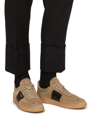 Figure View - Click To Enlarge - VALENTINO GARAVANI - Highline Leather Low Top Sneakers