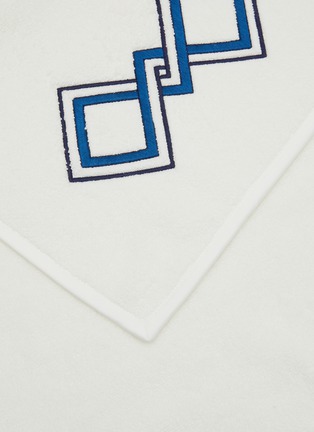 Detail View - Click To Enlarge - FRETTE - Twist Emboridered Guest Towel — Dark Blue