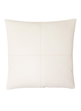 Main View - Click To Enlarge - FRETTE - Seraphic Leather Cushion Cover — Milk