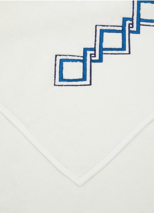 Detail View - Click To Enlarge - FRETTE - Twist Emboridered Hand Towel — Dark Blue