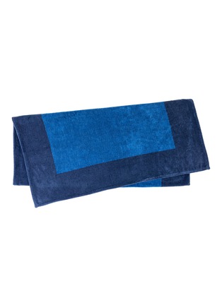 Main View - Click To Enlarge - FRETTE - Frame Beach Towel — Navy