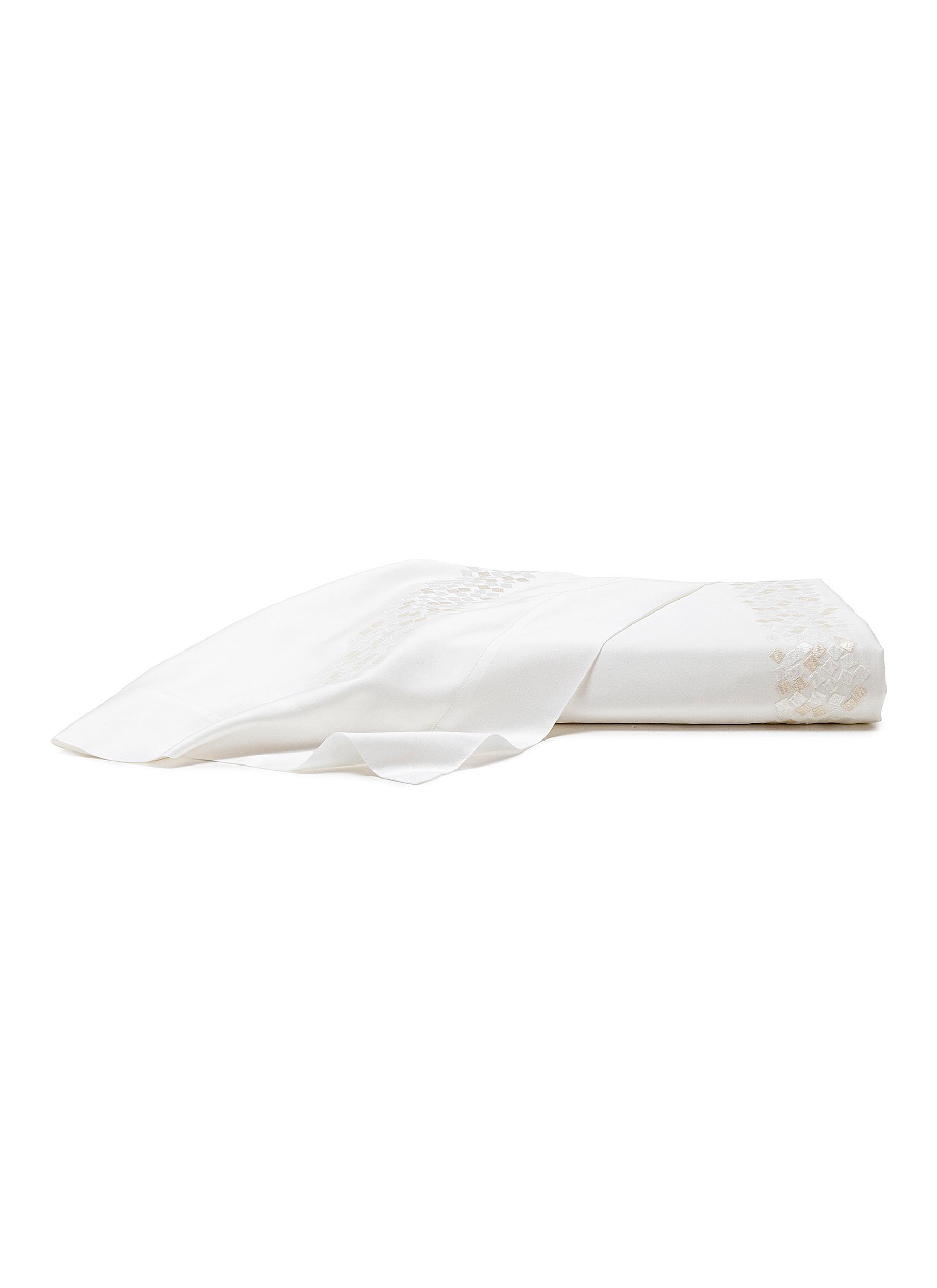 Glimmer Embroidery King Size Duvet Cover — Beige