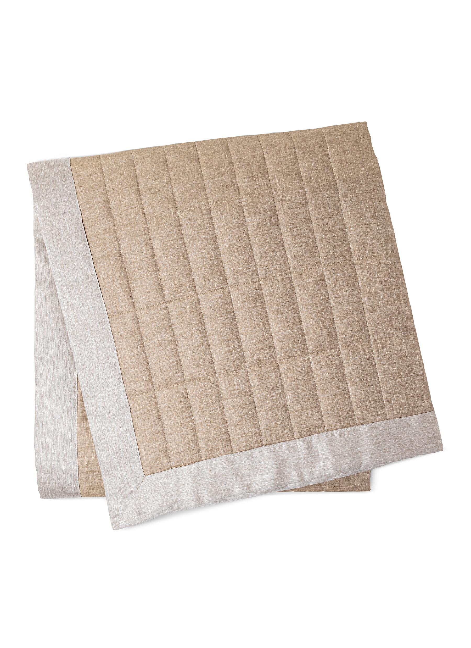 Rectangular Breeze King Size Bedspread — Beige