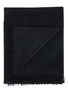 Main View - Click To Enlarge - FRETTE - Pure Cashmere Fringed Throw — Black
