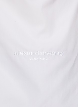  - ALEXANDER WANG - Cinched Waist Knit Back Shirt
