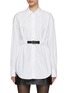 Main View - Click To Enlarge - ALEXANDER WANG - Integrated Leather Belt Shirt