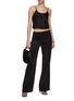 Figure View - Click To Enlarge - ALEXANDER WANG - Cami Slip Top With Nameplate Chain