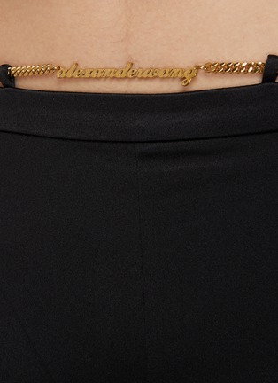  - ALEXANDER WANG - Flared Pants With Nameplate Chain