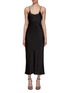 Main View - Click To Enlarge - ALEXANDER WANG - Slip Gown With Nameplate Chain