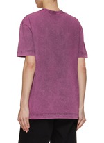 ALEXANDER WANG | Acid Wash Embossed Logo Crewneck T-Shirt | Women