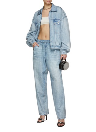 Buy Alexander Wang Ez Mid Rise Relaxed Straight Coated Jean online