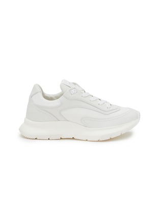 Main View - Click To Enlarge - GIANVITO ROSSI - Leather Low Top Lace Up Sneakers