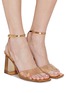 Figure View - Click To Enlarge - GIANVITO ROSSI - 85 TPU Strap Heeled Sandals