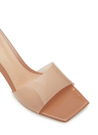 Detail View - Click To Enlarge - GIANVITO ROSSI - 55 TPU Strap Heeled Mules